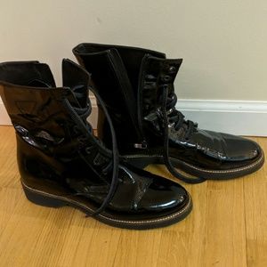Sesto Meucci Patent Leather Boots